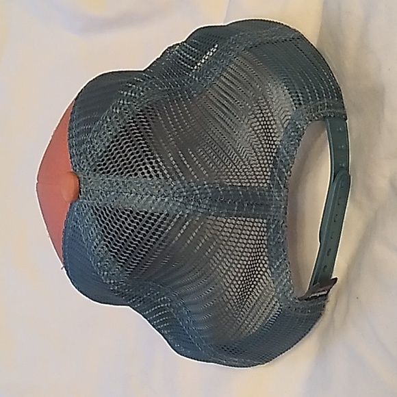 Patagonia 1973 unisex orange and dark green trucker hat adjustable - Picture 2 of 5